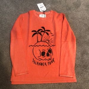 Zara orange sweater size 10 new with tags